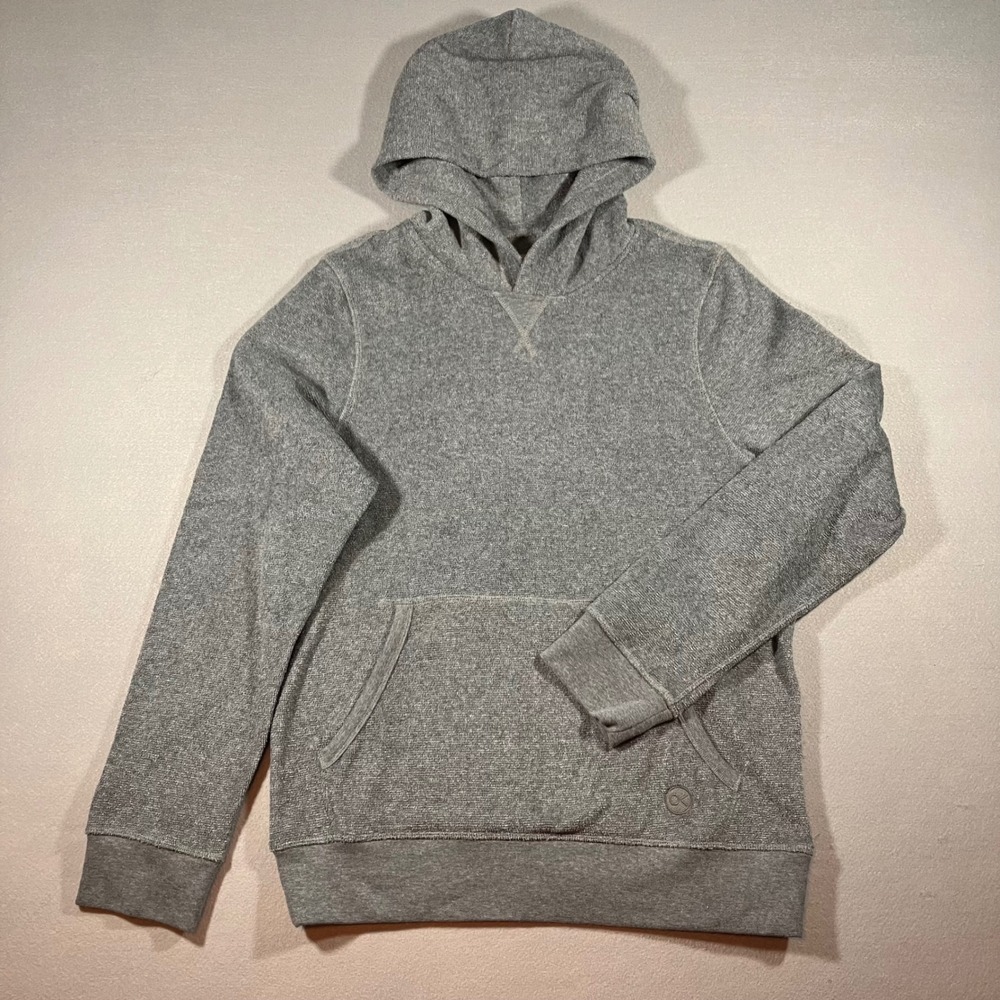 Outerknown Sur Sweatshirt Hoodie Mens Small Heather Grey Organic Cotton Pullover